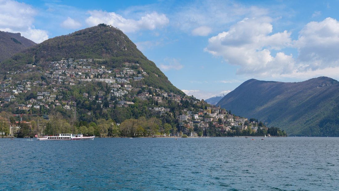 Castagnola am Hang des Monte Brè über dem Luganersee