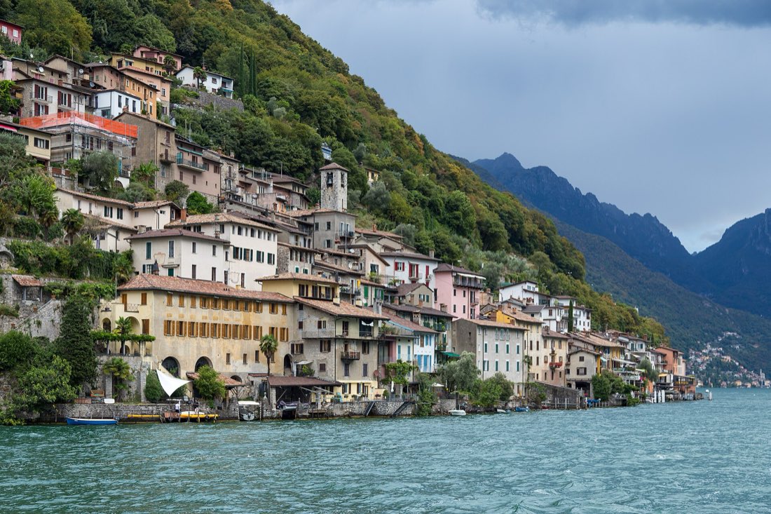 Das autofreie Dorf Gandria am Ufer des Luganersees